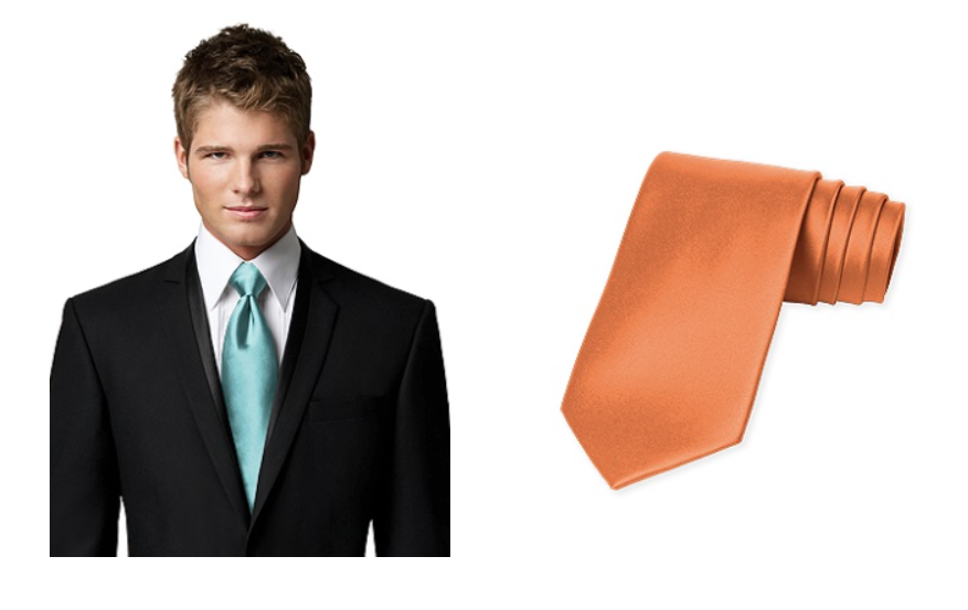 Kingfisher Blue and Orange ties
