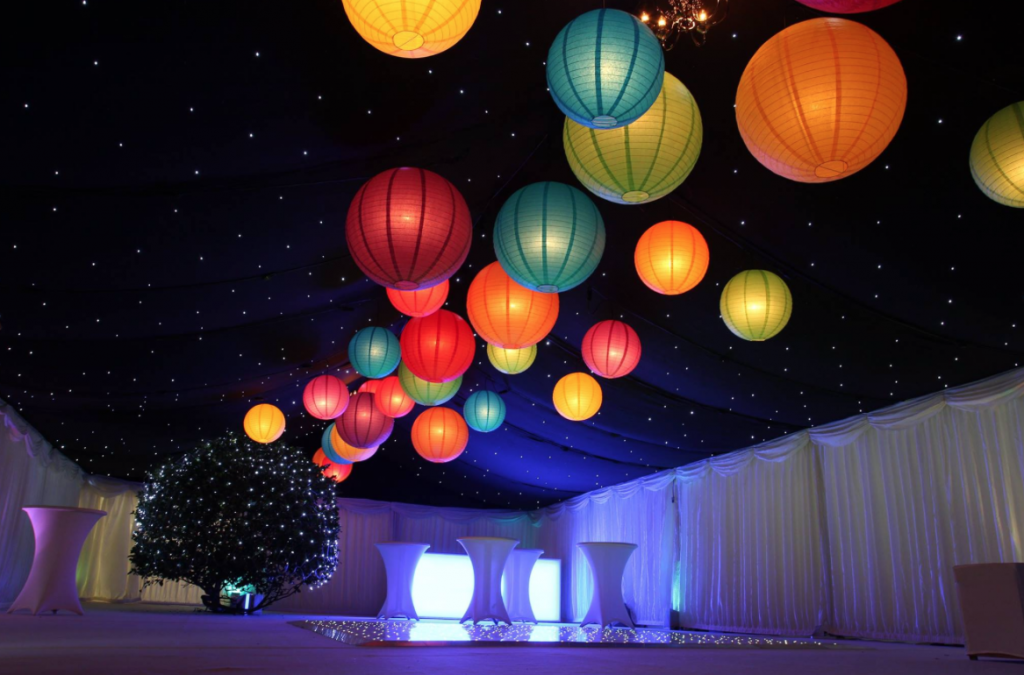 Party lanterns on sale with lights