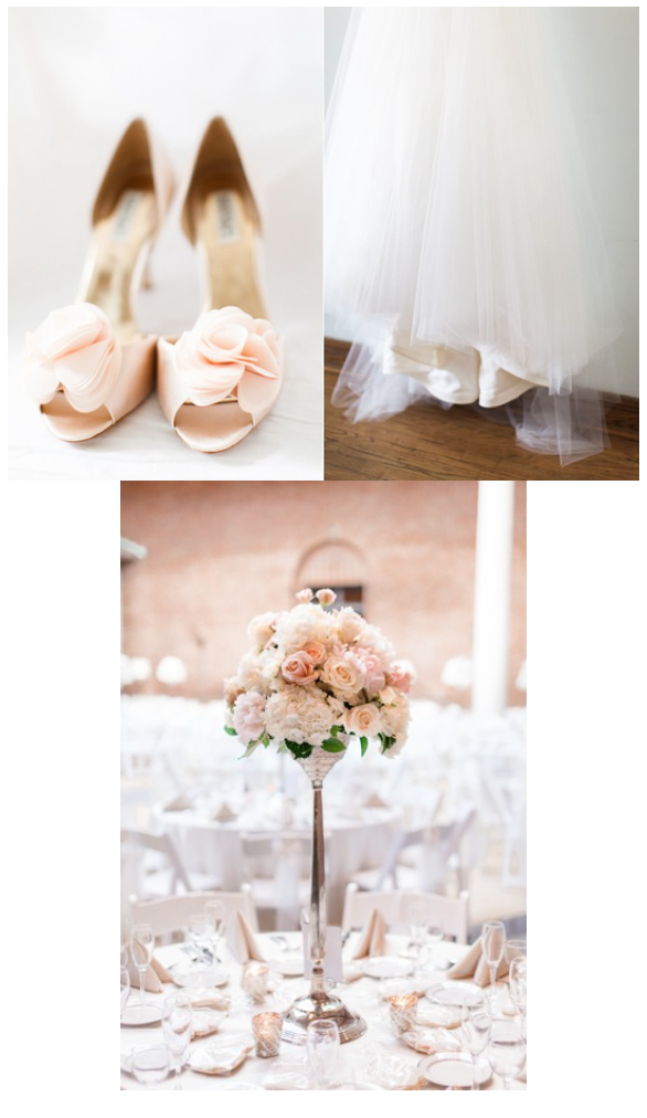 blush pink gowns