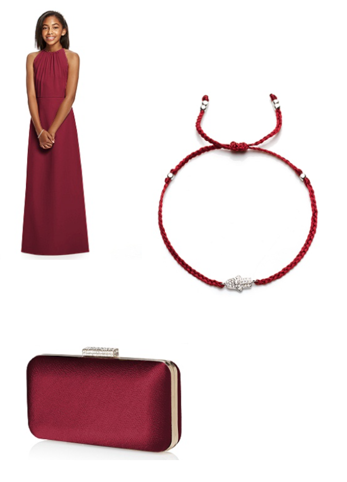 vibrant red junior bridesmaid dresses for younger girls
