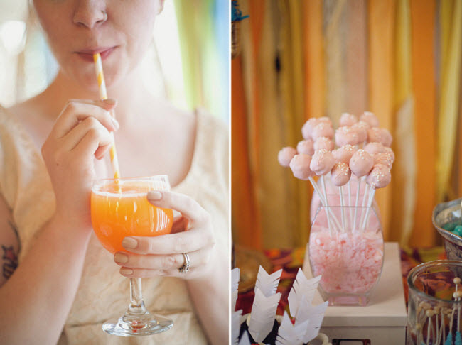 eclectic wedding reception