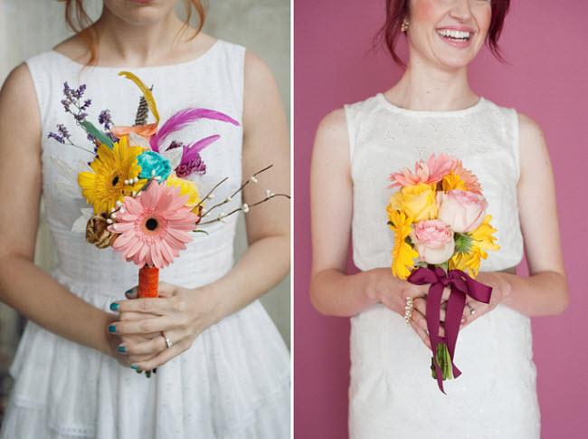 eclectic wedding bridesmaids