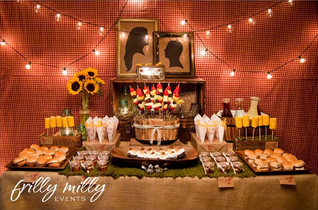 A LumberJack and Jill Themed Bridal Shower Party