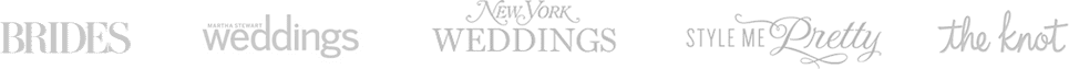 Featuerd in Brides, Marth Stewart Weddings, New York Weddings, Style Me Pretty, theknot