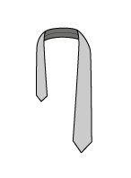 Four-in-Hand Knot Tie Step 1