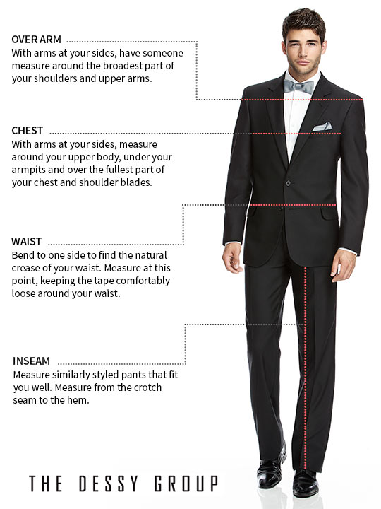 Tuxedo Size Chart A Visual Reference of Charts Chart Master