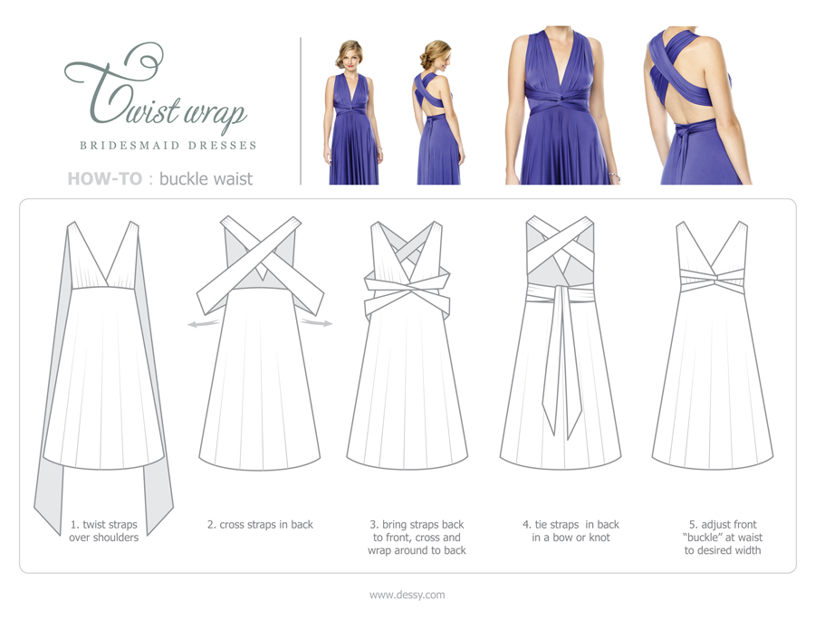 9 Chic Ways to Wrap a Twist Wrap Bridesmaid Dress