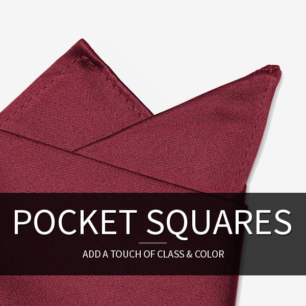 Men's Pocket Squares: Add a touch of class & color.
