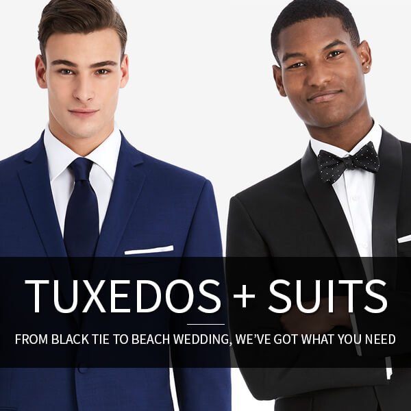 Tuxedos & Suits: From Black Tux to Blue Suit, We've got what you need.