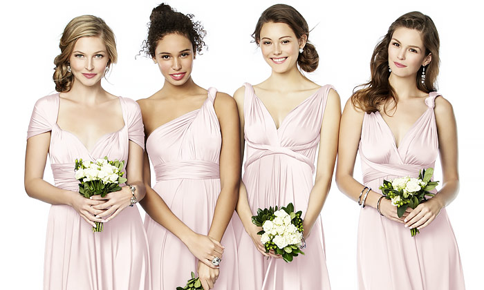 multi wrap bridesmaid dresses