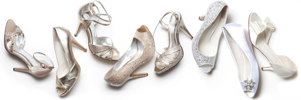 metallic bridesmaid shoes